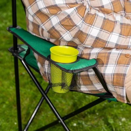 Стул складной с подлокотниками и подстаканником 81 х 51 х 86 см Camping Palisad 69608 купить в Надыме