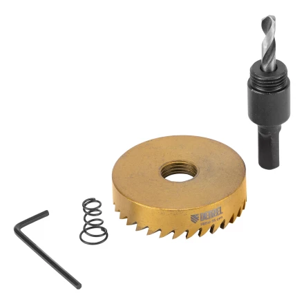 Коронка по металлу HSS, 55 мм, нитридтитановое покрытие Denzel 724118 купить в Надыме