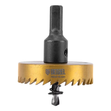 Коронка по металлу HSS, 55 мм, нитридтитановое покрытие Denzel 724118 купить в Надыме