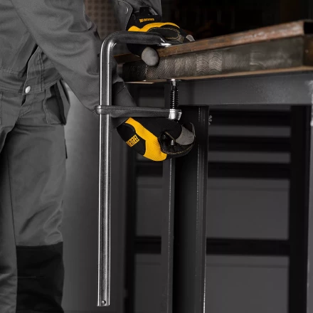 Струбцина F-образная Denzel 20467, 80x400мм, кованая купить в Надыме