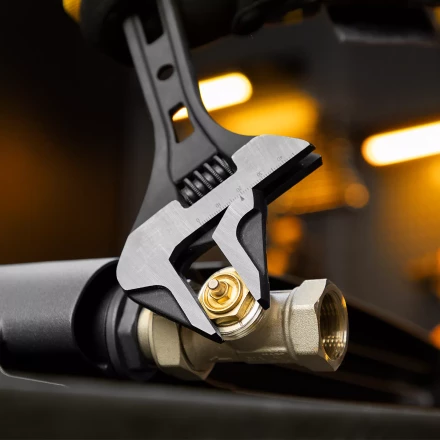 Ключ разводной Denzel 15750, 300 мм, CrV, кованый купить в Надыме