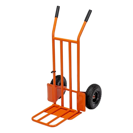 Тележка ручная 2-х колесная Сибртех 69301, облегченная, г/п 150кг, откидная платформа 430х355мм купить в Надыме