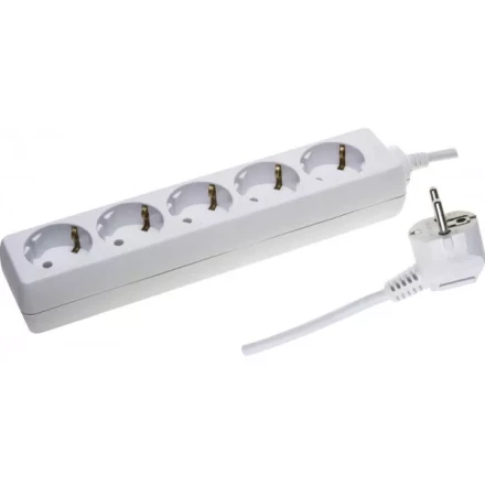 Удлинитель СВЕТОЗАР электрический с заземлением, евро, 5 гнезд, 5м SV-55053-5 купить в Надыме