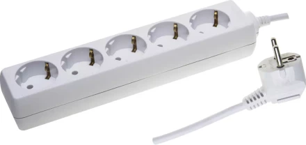 Удлинитель СВЕТОЗАР электрический с заземлением, евро, 5 гнезд, 5м SV-55053-5 купить в Надыме
