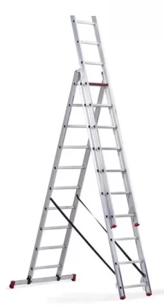 Лестница 3-х секционная алюминиевая 3*10 1013307 купить в Надыме