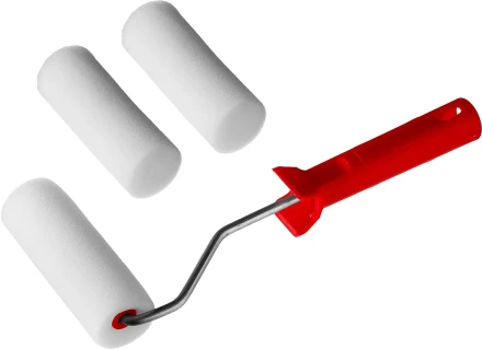 Валик "ПОРОЛОН" в наборе: 3 шубки + ручка, 100 мм, d=40 мм, MIRAX 0363-10_z01 купить в Надыме