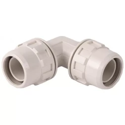 Соединитель ЗУБР "ШиреФит" угловой 90° "штуцер с гайкой - штуцер с гайкой", 20мм 51492-20