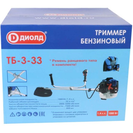 Бензиновый триммер Диолд ТБ-3-33 купить в Надыме
