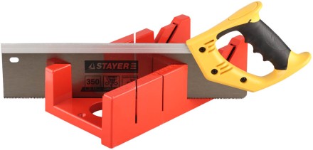 Набор STAYER: пластмассовое + ножовка с 2-комп рукояткой, усиленный обушок, стусло MAXI 4&quot; (для заготовок 100ммх52мм) в комплекте с ножовкой 15395-35 купить в Надыме