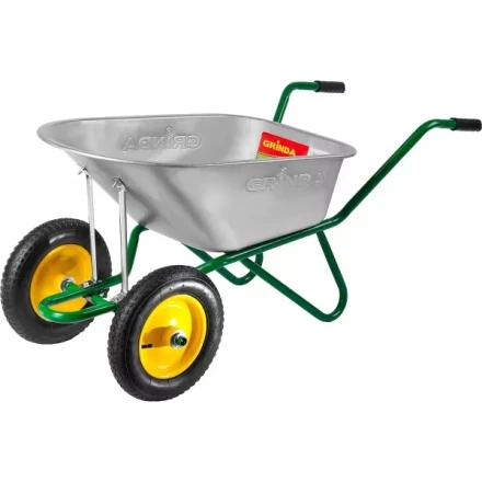 Тачка GRINDA садово-строительная двухколесная, 90 л, грузоподъемность 180 кг 422397_z01 купить в Надыме