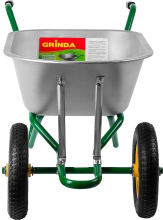 Тачка GRINDA садово-строительная двухколесная, 90 л, грузоподъемность 180 кг 422397_z01 купить в Надыме