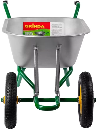 Тачка GRINDA садово-строительная двухколесная, 90 л, грузоподъемность 180 кг 422397_z01 купить в Надыме