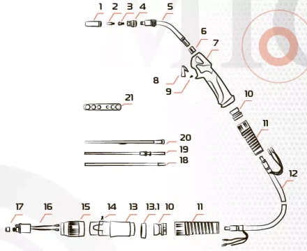 Гусак к горелке MIG 26KD MF0181 Ref Aurora купить в Надыме