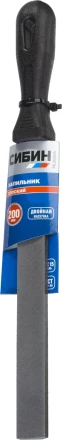 Напильник СИБИН плоский с пластиковой рукояткой, 200мм 16701-20 купить в Надыме