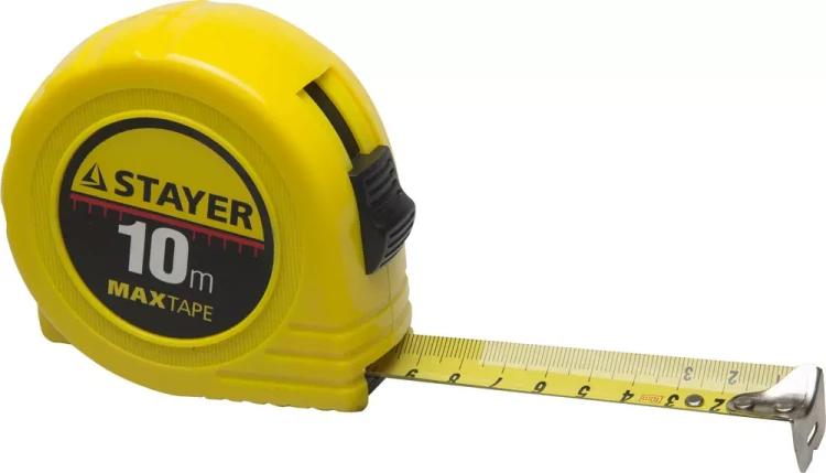 Рулетка STAYER "МASTER" "MaxTape", пластиковый корпус, 10м/25мм 34014-10-25 купить в Надыме