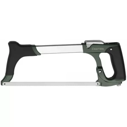Ножовка по металлу KRAFTOOL GRAND, быстрое рычажное натяжение, биметаллическое полотно, обрезиненные рукоятки, 300 мм 15802_z01 купить в Надыме