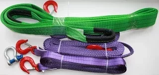 Ремень буксировочный динамический разрывная нагрузка12т РА L= 8.0 м 80мм в 2 слоя с кч din 3.2т купить в Надыме