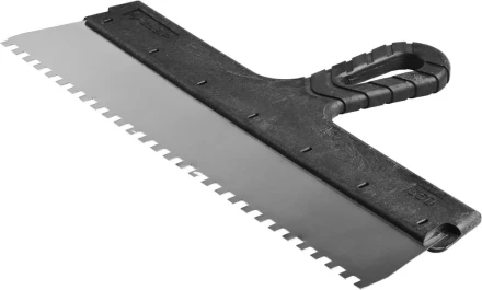 Шпатель ЗУБР "МАСТЕР" ФАСАДНЫЙ, нержавеющее полотно, 350мм, зуб 6х6мм 10078-35-06 купить в Надыме