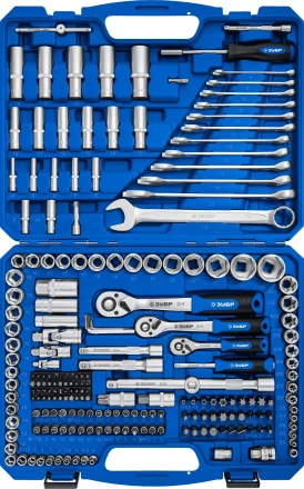 ЗУБР А-216, 216 предм., (1/2+ 3/8+ 1/4), универсальный набор инструмента, Профессионал (27674-H216) купить в Надыме