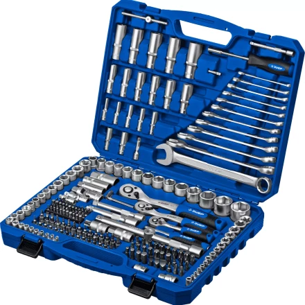 ЗУБР А-216, 216 предм., (1/2+ 3/8+ 1/4), универсальный набор инструмента, Профессионал (27674-H216) купить в Надыме