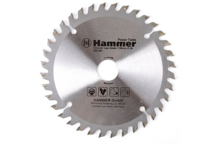Диск пильный твердосплавный HAMMER Ф130х20мм 36зуб. (205-201) купить в Надыме