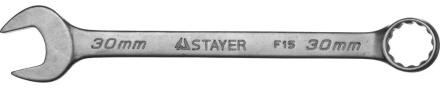 Ключ STAYER "MASTER" гаечный комбинированный, хромированный, 30мм 27085-30 купить в Надыме