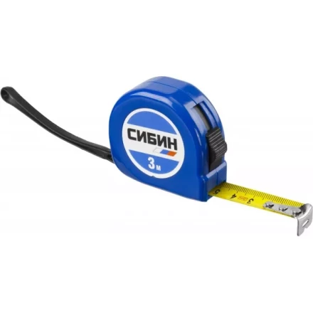 Рулетка СИБИН, пластиковый корпус, 3м/16мм 34020-03-16 купить в Надыме