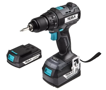 Аккумуляторная дрель TESLA TD18BL KITс кейсом купить в Надыме