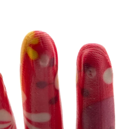 Перчатки садовые из полиэстера с нитрильным обливом, цветы, М Palisad 67857 купить в Надыме