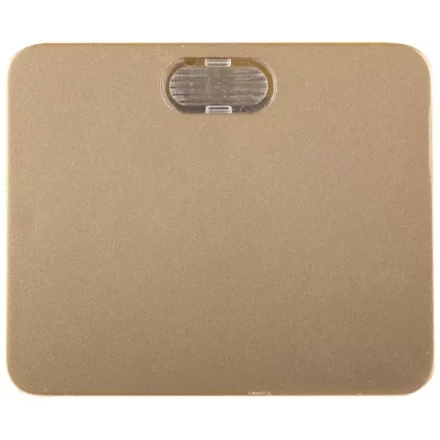 Выключатель СВЕТОЗАР "ГАММА" с подсветкой, одноклавишный, без вставки и рамки, цвет золотой металлик, 10A/~250B SV-54131-GM купить в Надыме