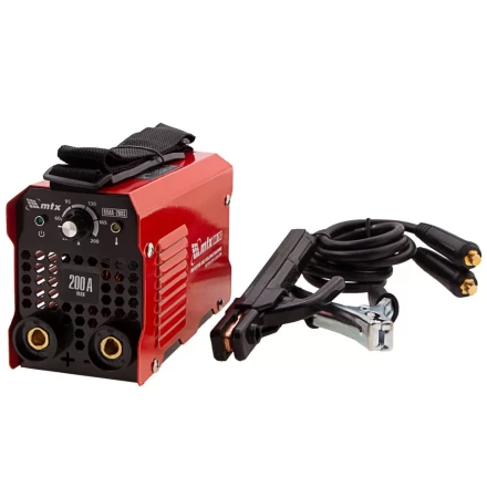 Инверторный аппарат дуговой сварки MMA-200S, 200 А, ПВ60%, диаметр электрода 1,6-5 мм MTX 94391 купить в Надыме