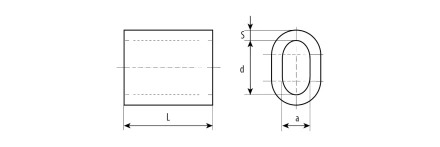 ЗУБР DIN 3093, 8 мм, 1 шт, алюминиевый зажим троса (304476-08) купить в Надыме