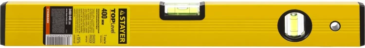 Уровень STAYER "STANDARD" "TOPLevel", коробчатый, 2 противоударных ампулы, линейка, 40см 3460-040_z03 купить в Надыме