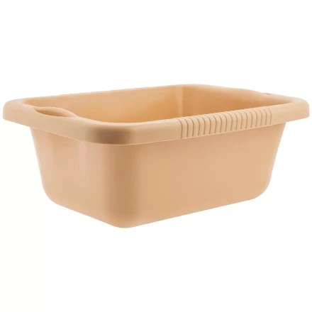 Таз пластмассовый прямоугольный 25 л, бежевый, Home Palisad 929925 купить в Надыме