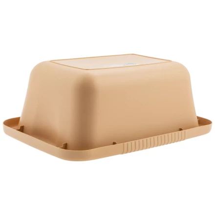 Таз пластмассовый прямоугольный 25 л, бежевый, Home Palisad 929925 купить в Надыме