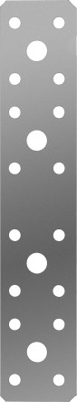 ЗУБР КП-2.0, 180 x 35 x 2 мм, цинк, крепежная пластина (310236-180-35) купить в Надыме