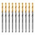 Сверло по металлу, 3,5 мм, HSS-Tin, Golden Tip, 10 шт. Denzel 717207 купить в Надыме