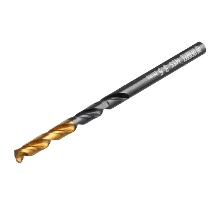 Сверло по металлу, 3,5 мм, HSS-Tin, Golden Tip, 10 шт. Denzel 717207 купить в Надыме