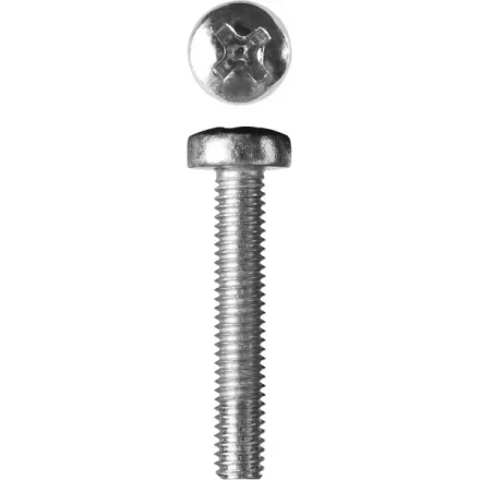 Винт ЗУБР &quot;МАСТЕР&quot; DIN 7985, класс прочности 4.8, оцинкованный, M3x20мм, 5кг 303150-03-020 купить в Надыме