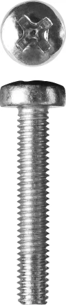 Винт ЗУБР &quot;МАСТЕР&quot; DIN 7985, класс прочности 4.8, оцинкованный, M3x20мм, 5кг 303150-03-020 купить в Надыме