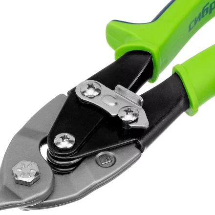 Ножницы по металлу, Сибртех 250 мм, левый рез, сталь С55, двухкомпонентные рукоятки, 78338 купить в Надыме