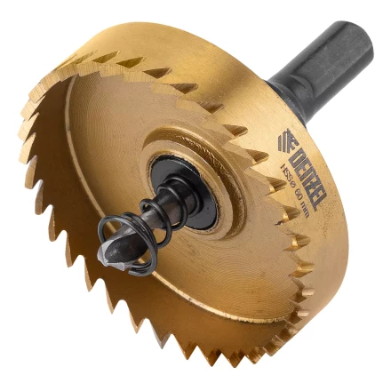 Коронка по металлу HSS, 60 мм, нитридтитановое покрытие Denzel 724119 купить в Надыме