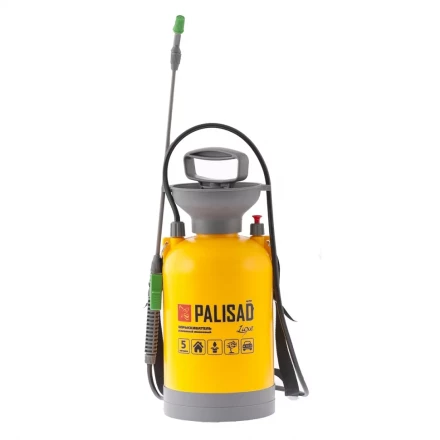 Опрыскиватель усиленный помповый 5 л с шлангом разбрызгивателем PALISAD LUXE 64757 купить в Надыме