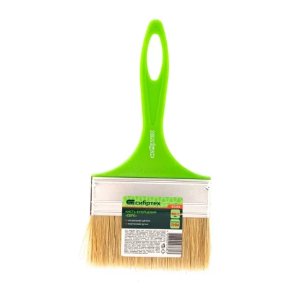 Кисть флейцевая "Евро", 100 x 8, натуральная щетина, пластиковая ручка Сибртех 83304 купить в Надыме