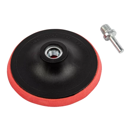 Насадка для дрели и УШМ с липучкой, 125 мм, с адаптером c М14 на d8 Сибртех 76235 купить в Надыме