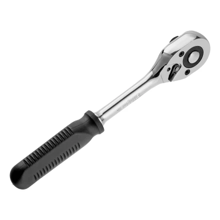 Ключ-трещотка 1/2&quot;, 45 зубьев, с быстрым сбросом, CrV, хром// Сибртех 14004 купить в Надыме