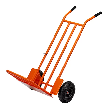 Тележка ручная 2-х колесная Сибртех 69302, усиленная, г/п 250кг, откидная платформа 530х400мм купить в Надыме