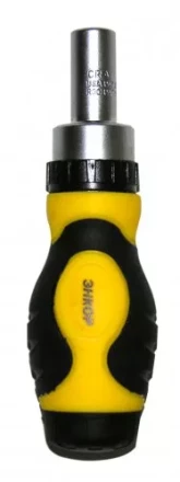 Отвертка короткая реверсивная со вставками 1/4 8 предетов Энкор 19860 купить в Надыме