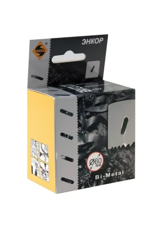 Коронка Bi-Metal Ф60 мм М3 Энкор 24160 купить в Надыме