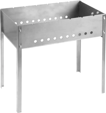 Мангал GRINDA "BARBECUE", нержавеющая сталь, толщина 1,5мм, 500х300х500мм 427784 купить в Надыме